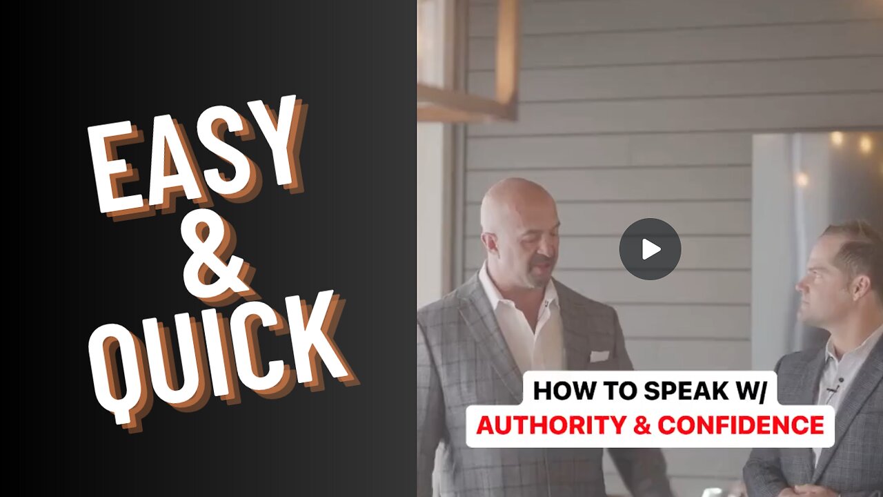 The 1 Body Language Technique To Speak With Confidence & Authority