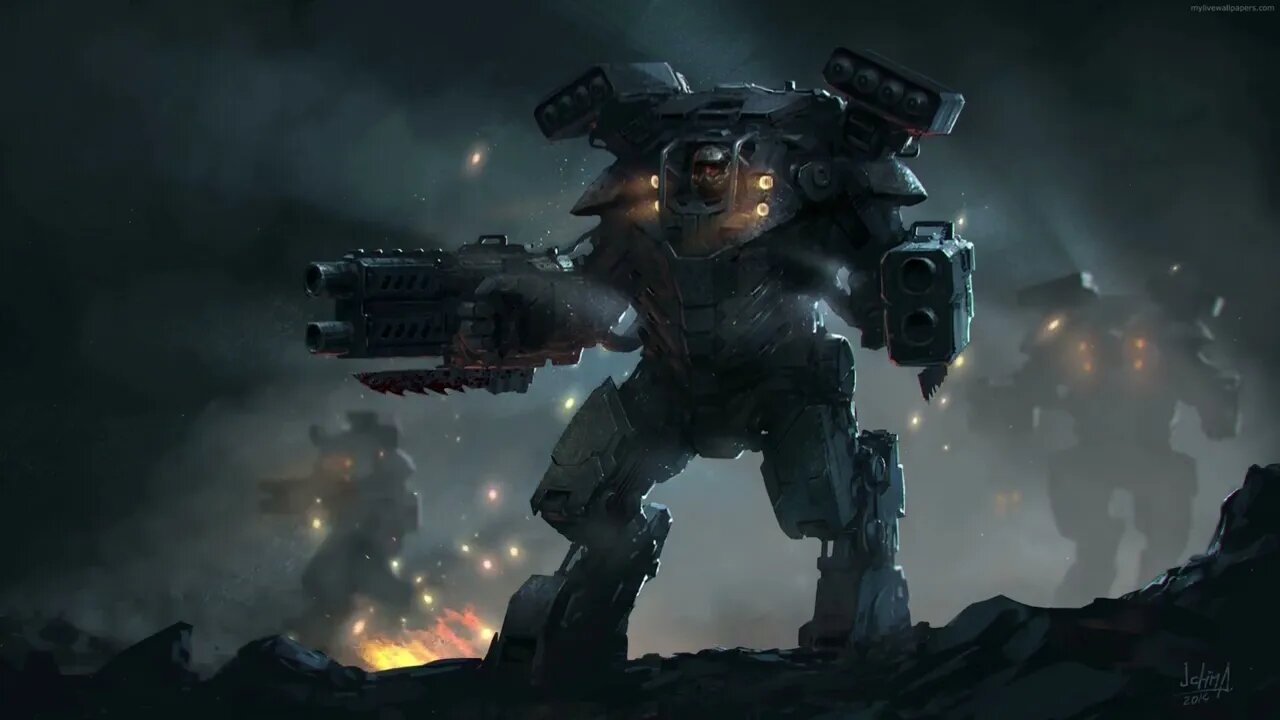 Lively Wallpaper - Mech War Machine