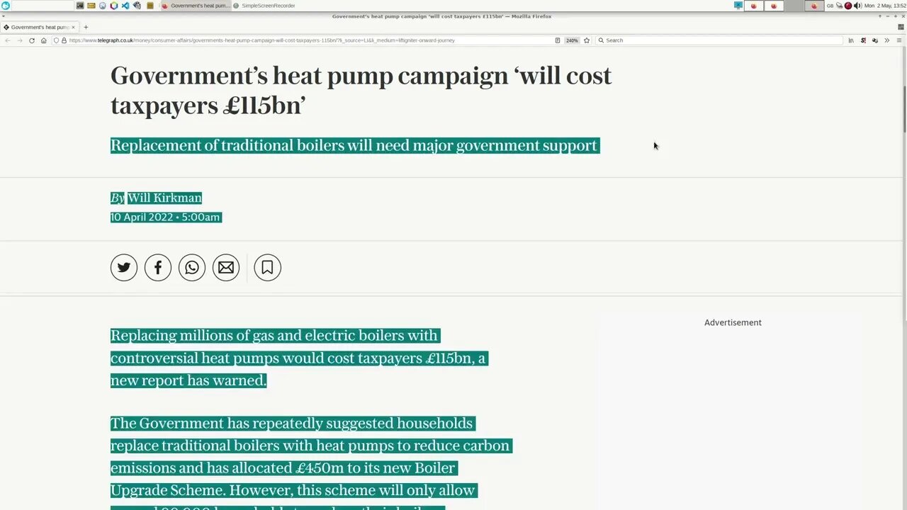 Government's heat pump campaign will cost taxpayers 115bn