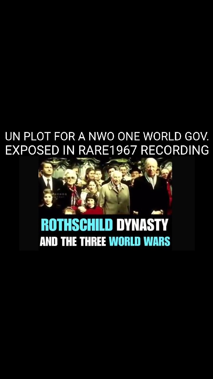 Rare 1967 Recording: UN Plot for a NWO One World Government Dictatorship Exposed Myron Fagan