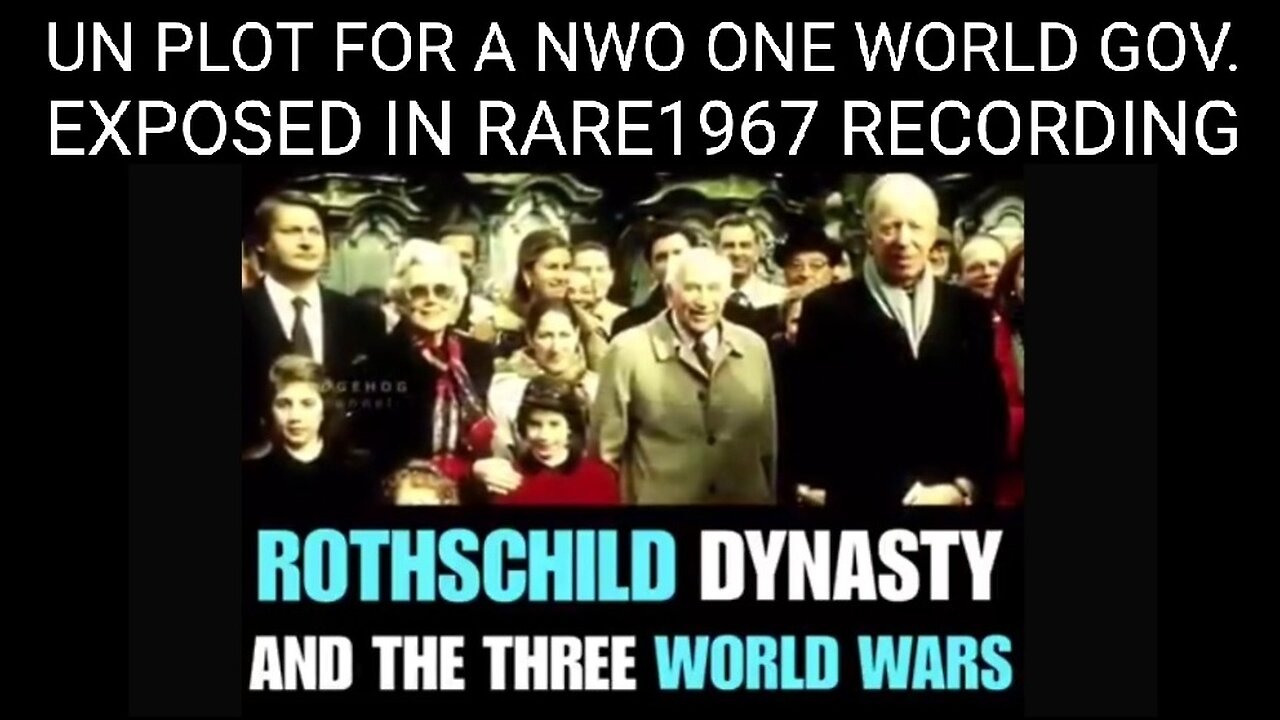 Rare 1967 Recording: UN Plot for a NWO One World Government Dictatorship Exposed Myron Fagan