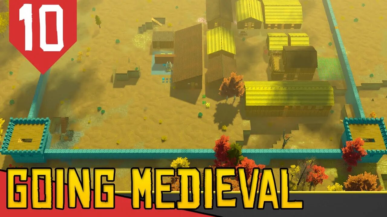 Cercando com MURALHAS - Going Medieval #10 [Série Gameplay Português PT-BR]