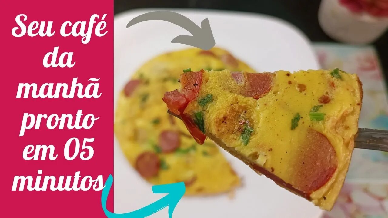 Receita de 05 minutos. Omelete à minha moda.