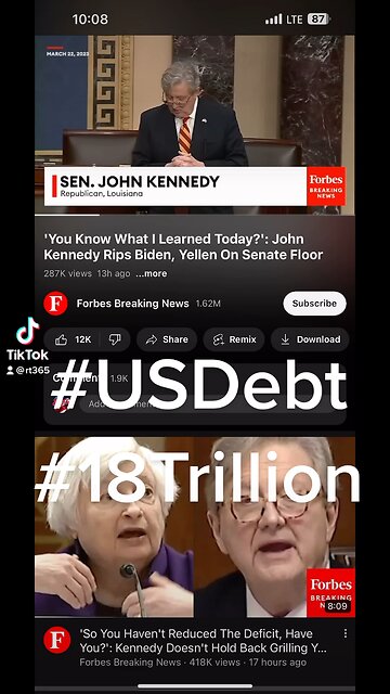 US DEBT WILL RISE TO 18 TRILLION