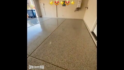 Garage EPOXY Flake Floor 🔥 #shorts | #garagefloor #epoxy 🌟🤩