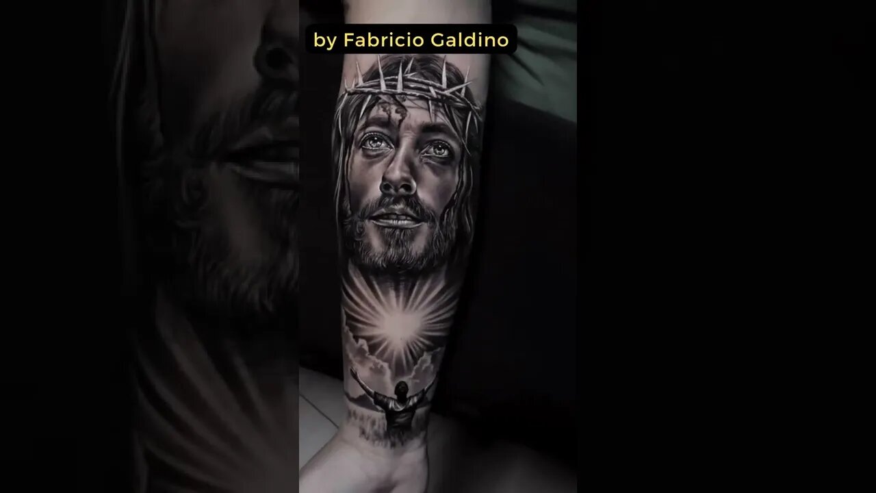 Stunning work by Fabricio Galdino #shorts #tattoos #inked #youtubeshorts