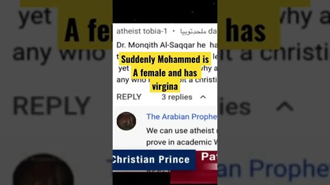 Suddenly Mohammed is a female and virg@na - Christian prince