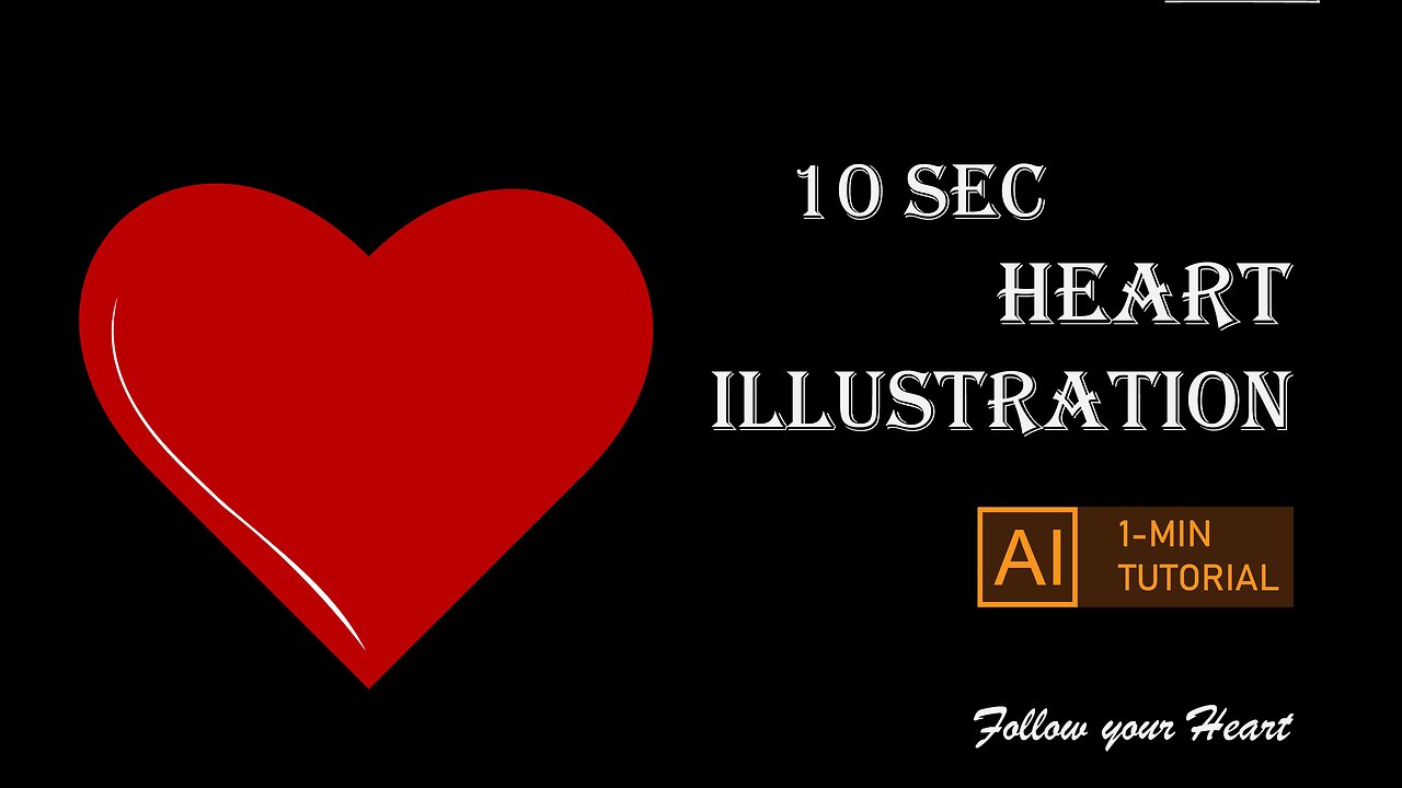 5 Quick Tips || 1 Minute Tutorial || illustrator CC || Follow your Heart