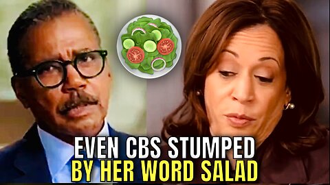 CBS Interviewer CAN’T BELIEVE the Word Salad 🥗 Kamala Harris is Serving Up!
