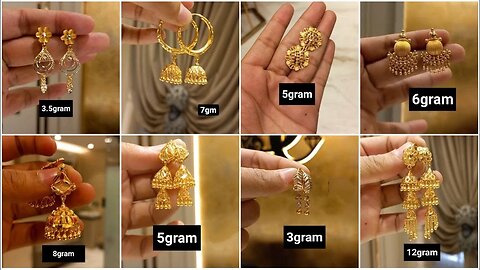 Gold Earrings Designs starts from 3gram to 12 gram!! goldear