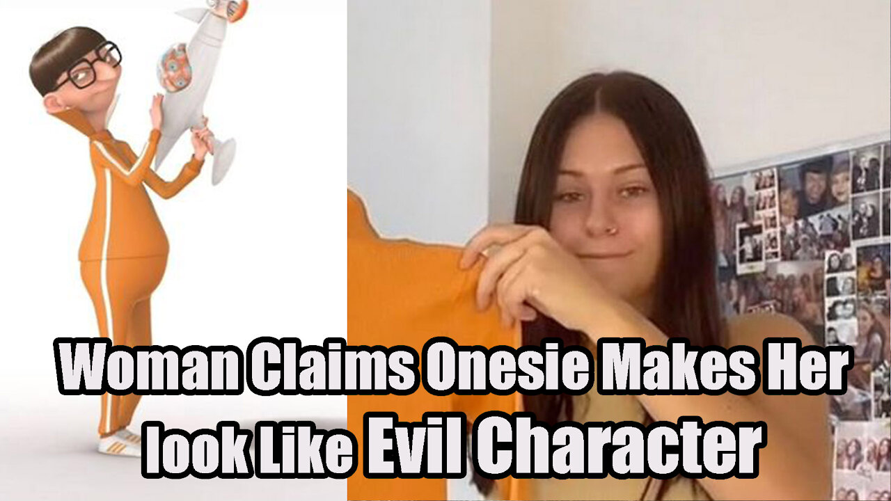 Woman Gets an Onesie that Makes her look like a Despicable Me Villain