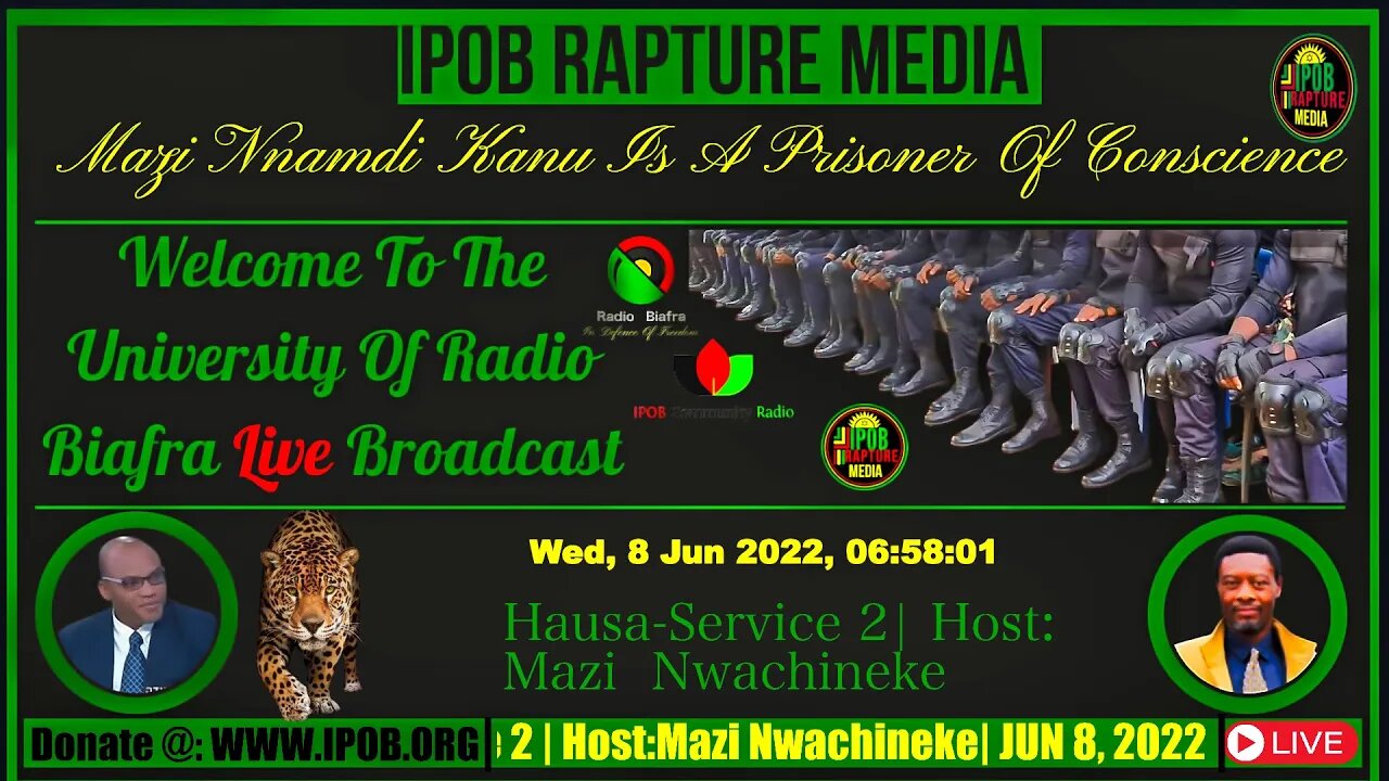 Welcome To The University Of Radio Biafra |Hausa-Service 2 | Host: Mazi Nwachineke | JUN 8, 2022