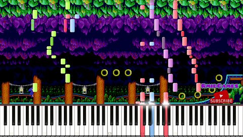 Sonic The Hedgegog 2 - Mystic Cave Piano MIDI