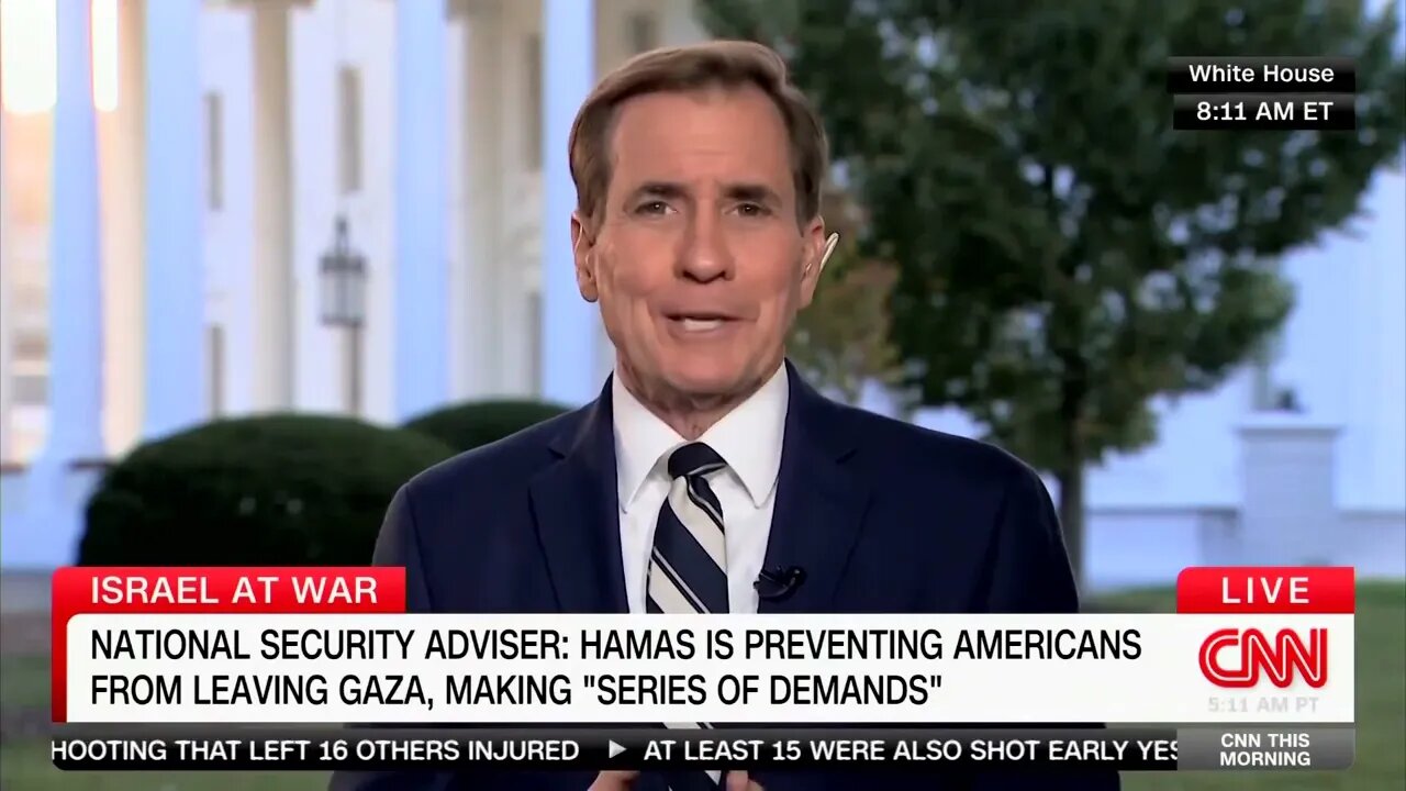 John Kirby Claims "There's A Way" To Get Americans Out Of Gaza, "We Just Have To Work At It"