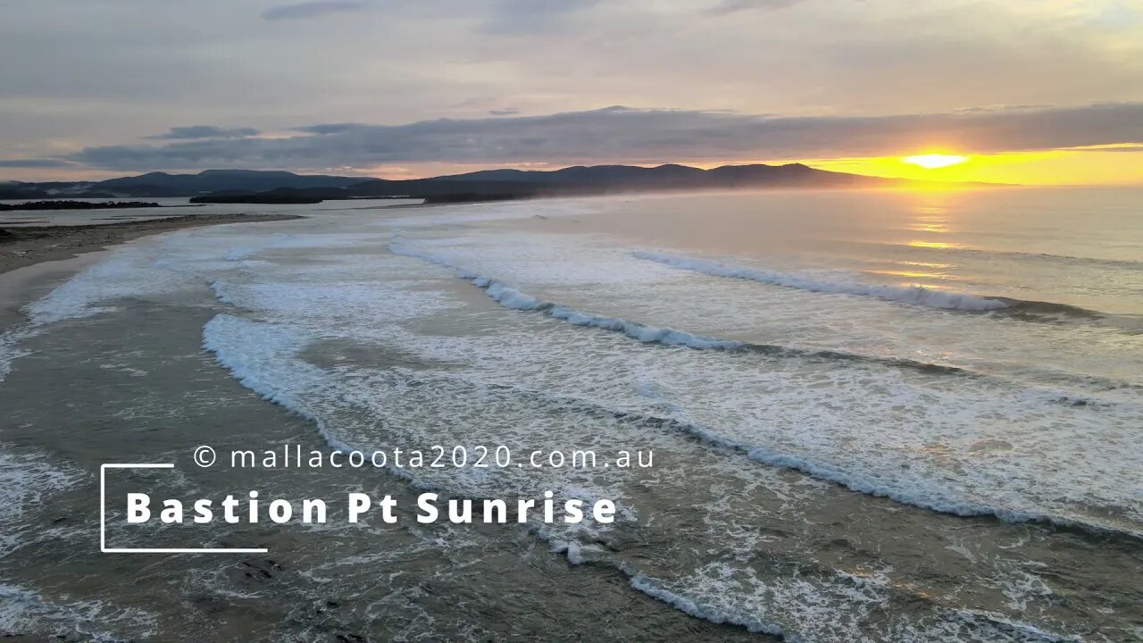 Bastion Point Mallacoota Vic 3892 Sunrise 8 May 2021 Drone Video