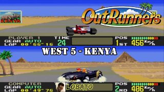 OutRunners (Mega Drive) - Trajeto: Kenya