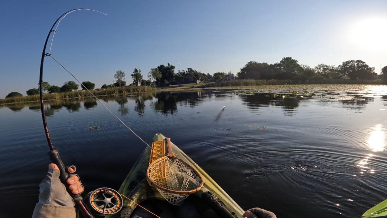 Kayak Fly Fishing Review of Lake Tracy in Haines City, Florida