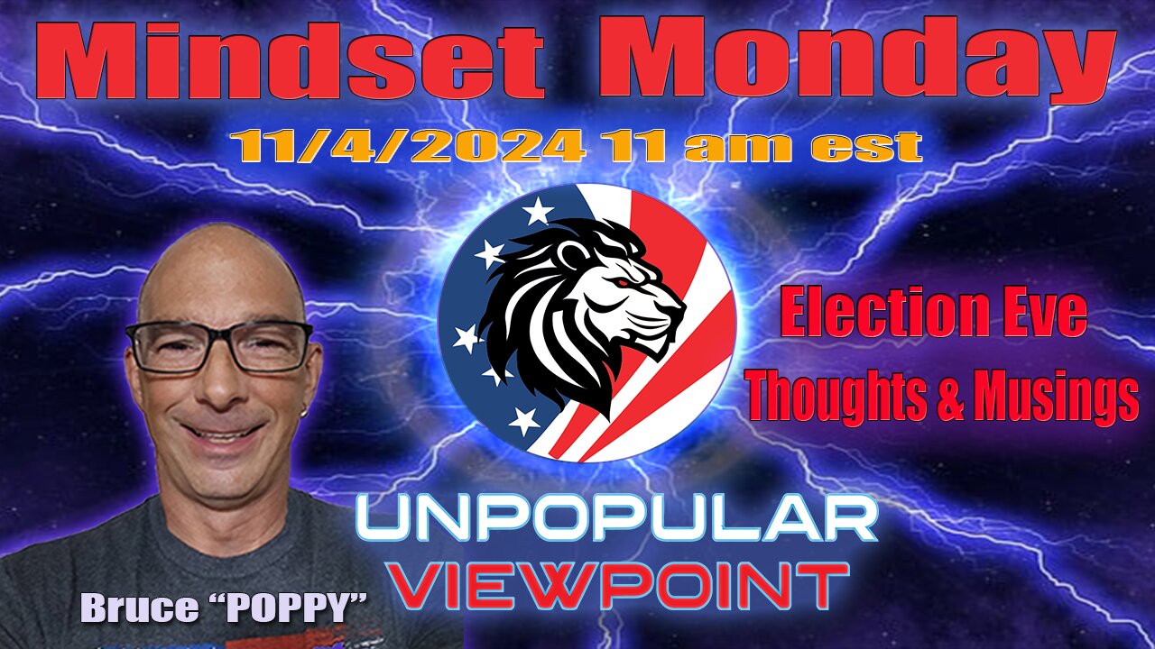 Morning ViewPoint 11/4/24 "Election Eve" Thoughts & Musings