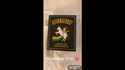 December 31st oracle card: joy