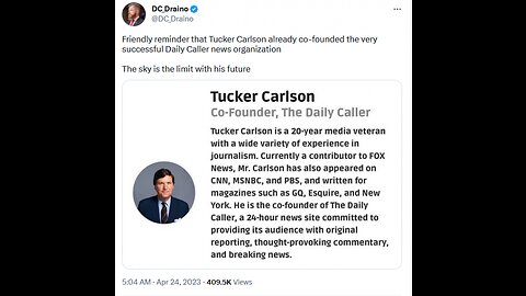 🚨 Tucker Carlson Announces New Show | Breaks Internet Forever 🚨