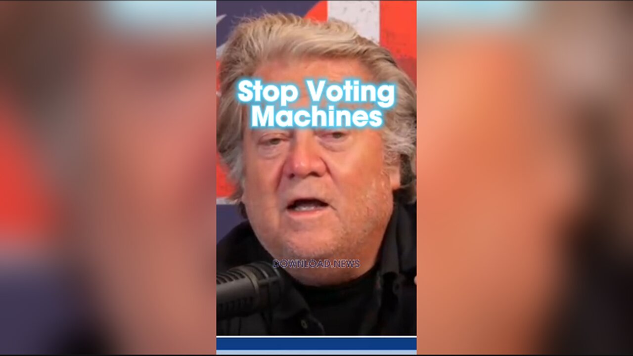 Steve Bannon: Remove The Voting Machines To Stop Election Fraud - 2/15/24