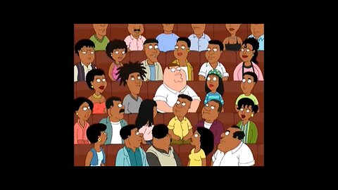 Family Guy Peter attends a black comedy show