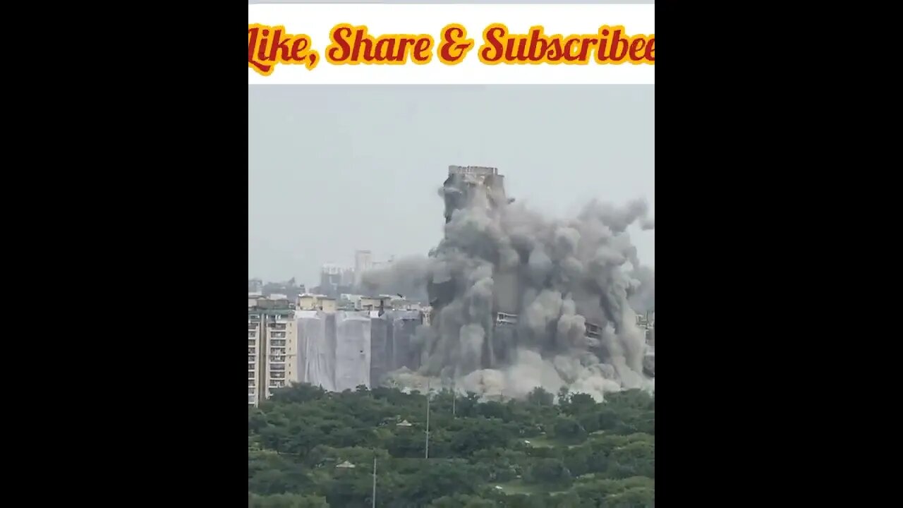 Demolition of Twin Tower Noida