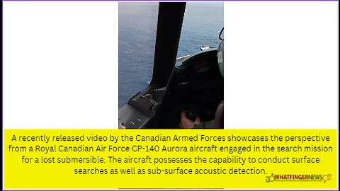 A recently released video by the Canadian Armed Forces showcases the perspective