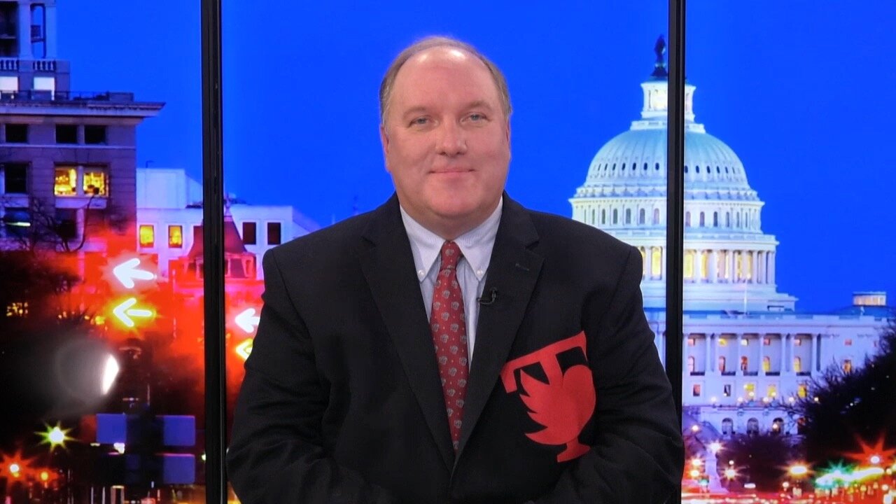 John Solomon Wears Badge of Protest Against BIG TECH Censorship