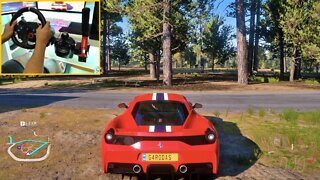 FERRARI 458 SPECIALE - FORZA HORIZON 5 Steering Wheel + Shifter G29