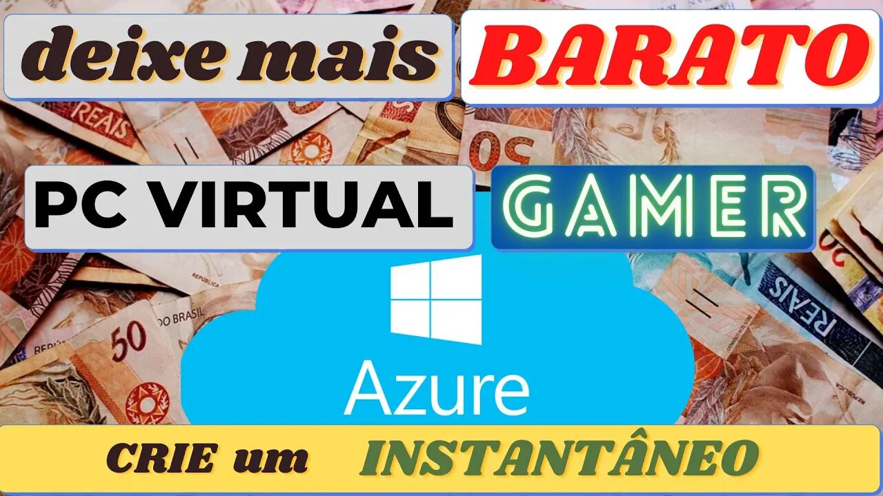 Como deixar mais BARATO o PC VIRTUAL GAMER da Azure–instantâneo (snapshot) - MENOR CUSTO (tutorial)