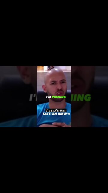 "ONLY LOSER DRIVE BMW CARS" | ANDREW TATE ON BMW