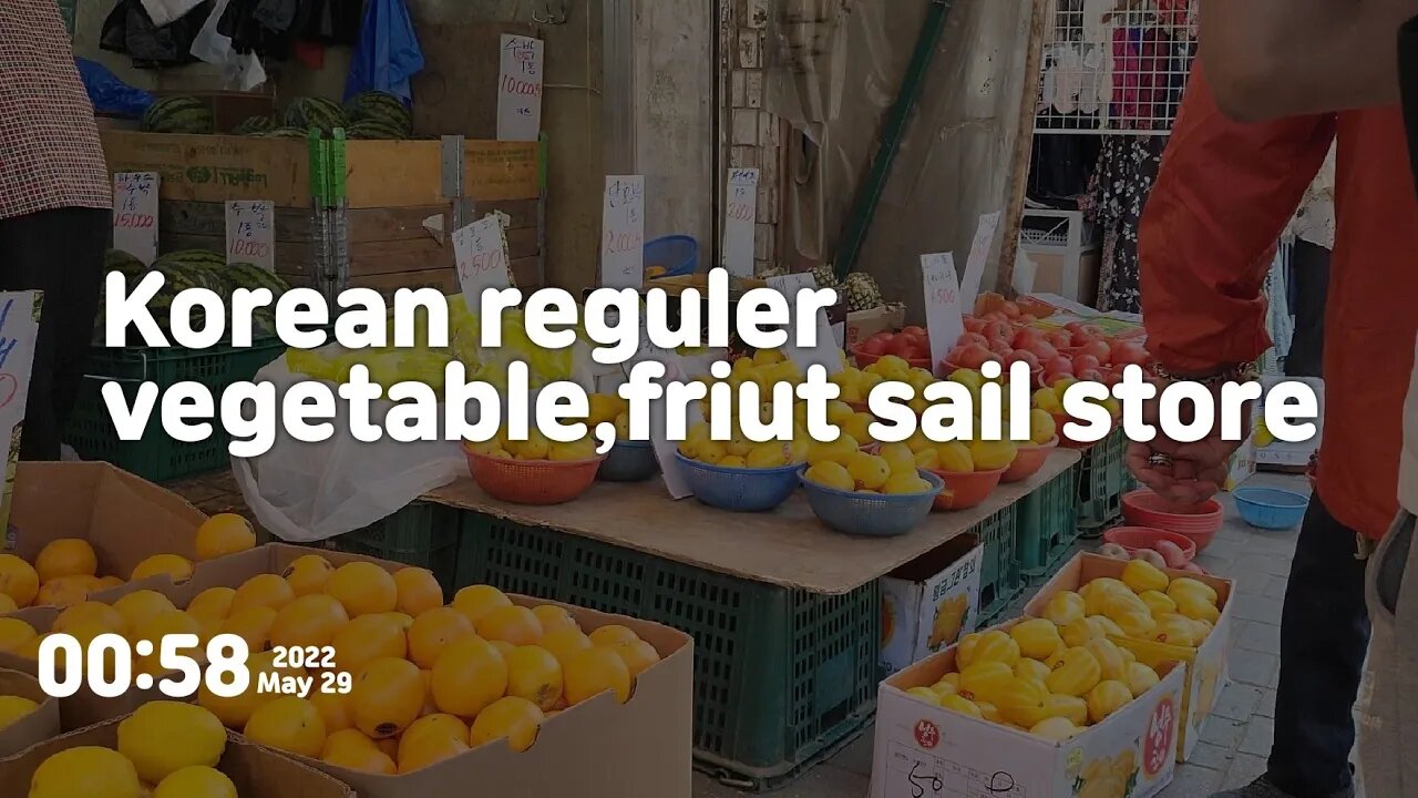 #vegetable #friut #Korea #Seoul Reguler vegetable,friut sail store Seoul Korea