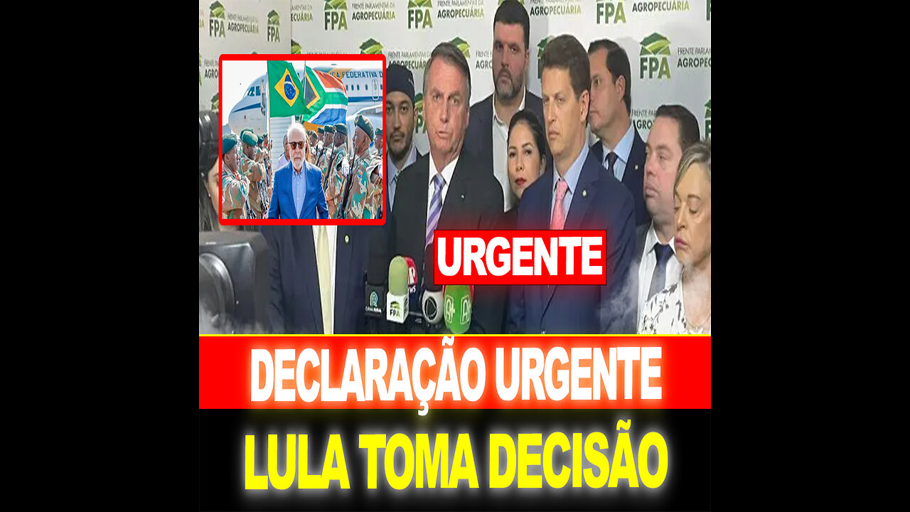 PARLAMENTARES DE DIREITA TOMAM DECISÃO AGORA !! BOLSONARO FAZ DECLARAÇÃO...