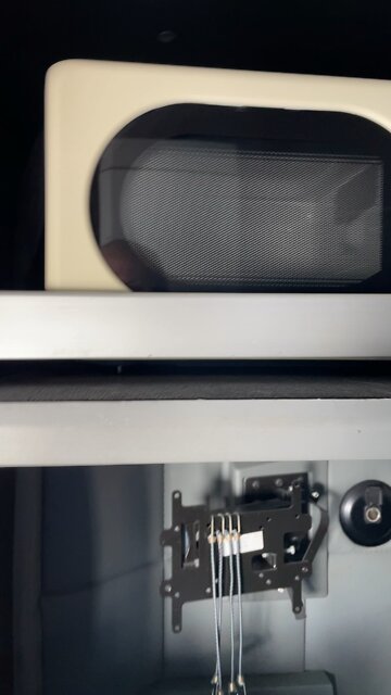 New microwave in the truck.