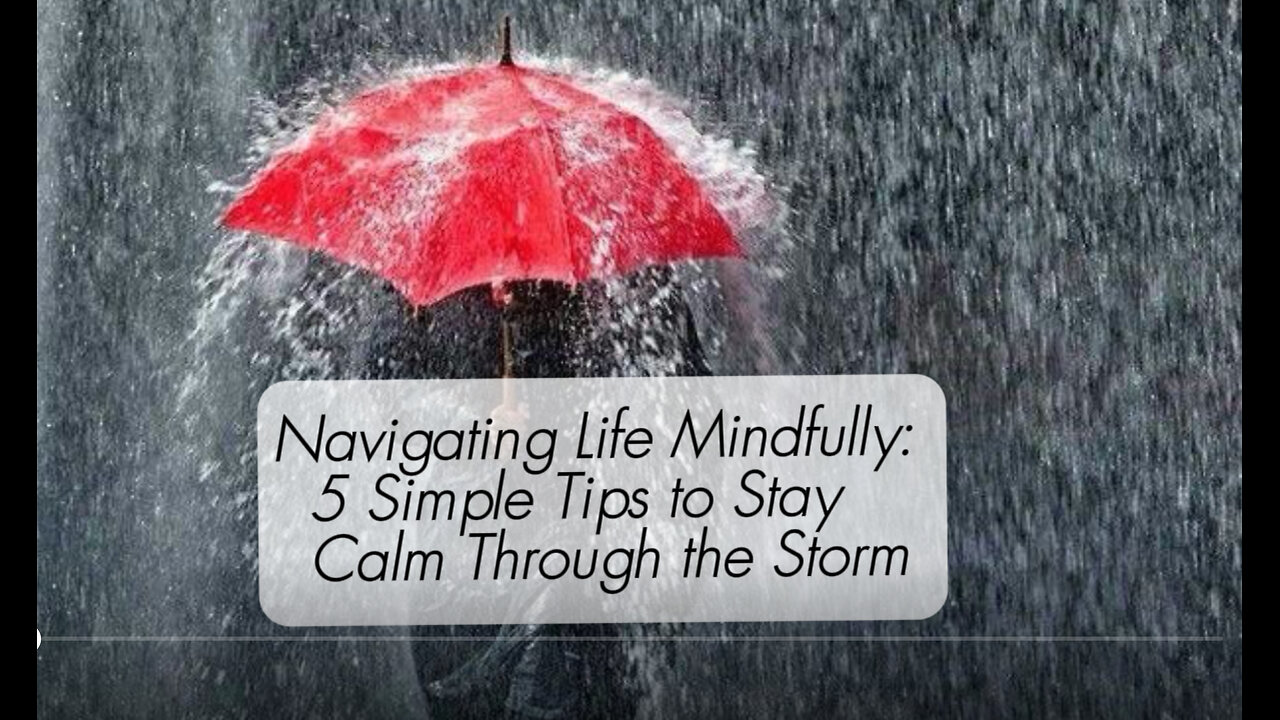 Part 2 Navigating Life Mindfully: 5 Simple Tips to Stay Calm Through the Storm