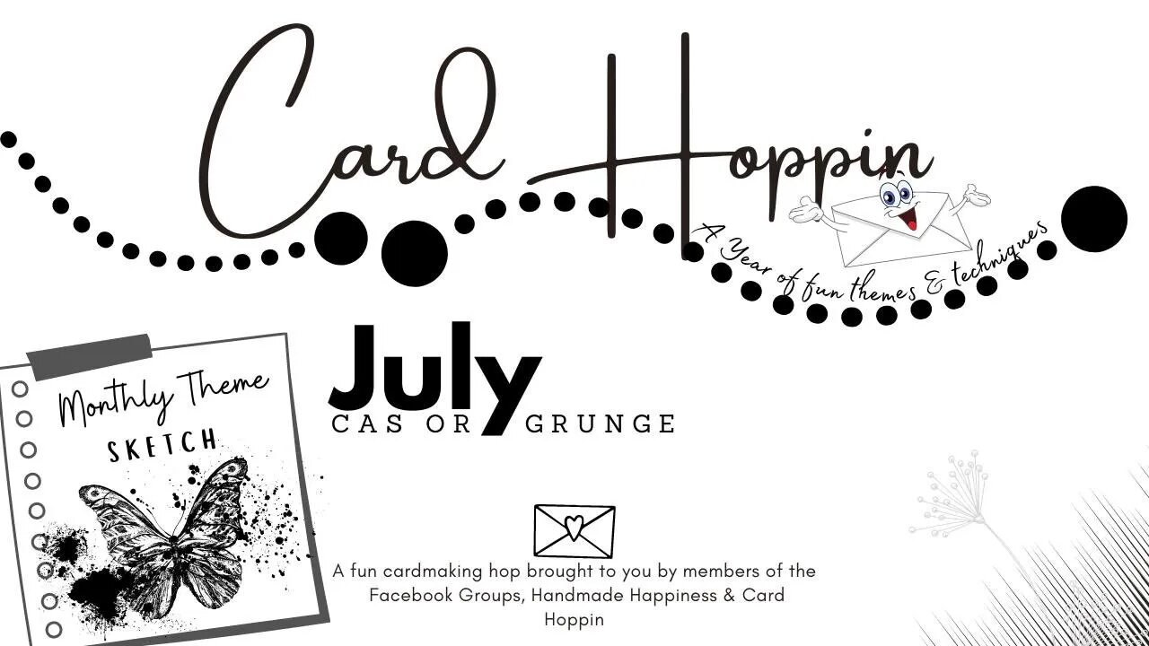 Card Hoppin’ A Year of Fun Techniques: Grunge Design