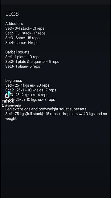 Skipped hamstrings and calves