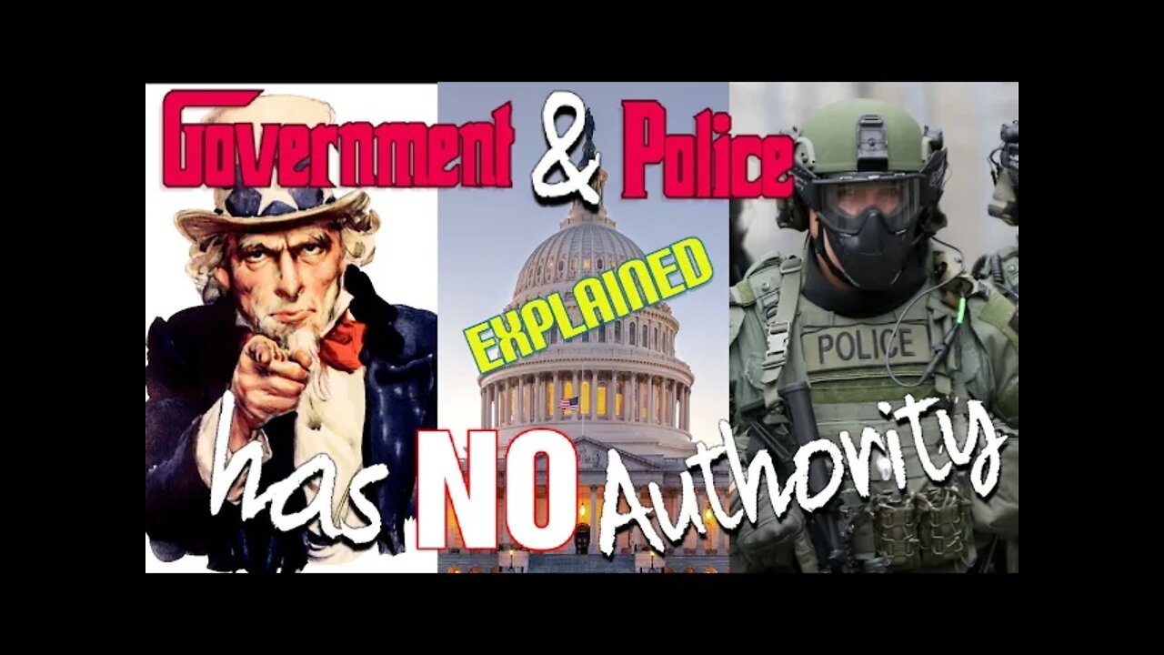 Government & Police has NO Authority over MAN! Explained Common Law Court