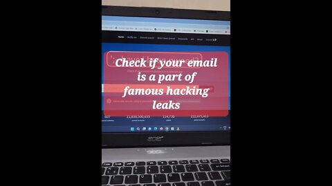 Check if your email is a part of famous hacking leaks #shorts #youtubeshorts