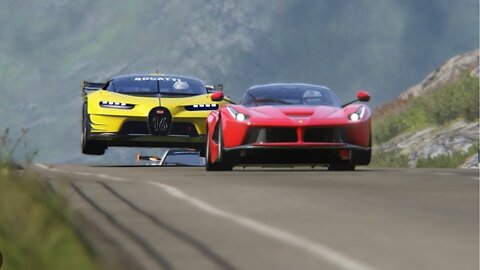Bugatti Vision GT vs Super Cars at Highlands