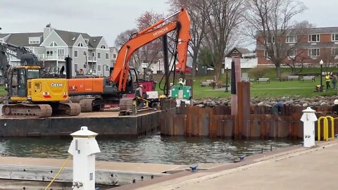 Bayfield Wisconsin docks and marina.