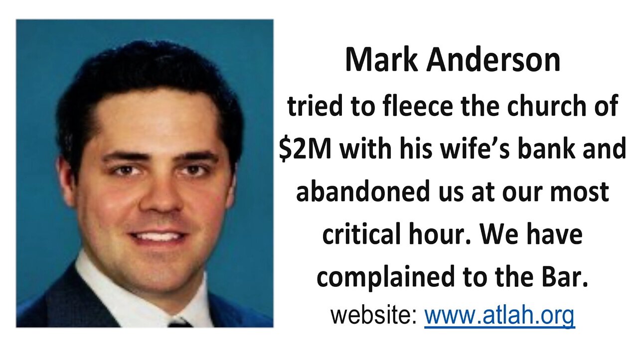 Attorney Mark Anderson: A Shyster On Steroids