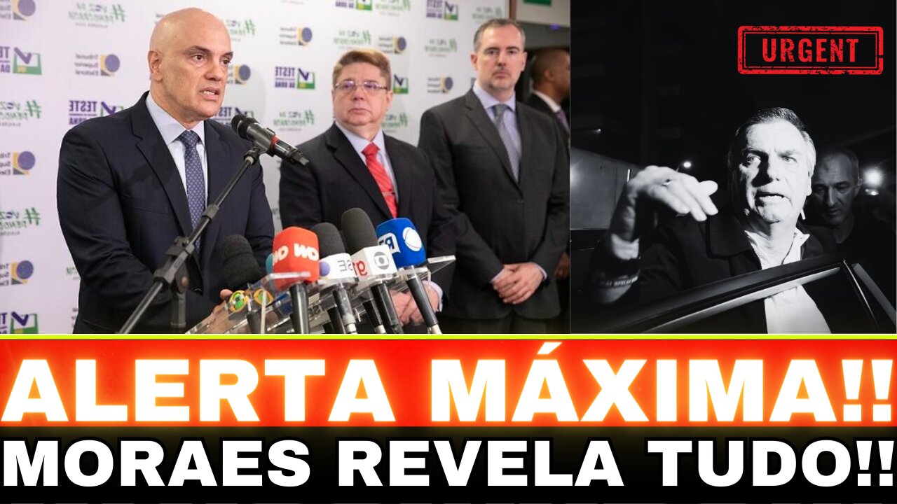 AGORA: MORAES DA TRISTE NOTÍCIA PARA O BRASIL!! ALERTA MÁXIMA...