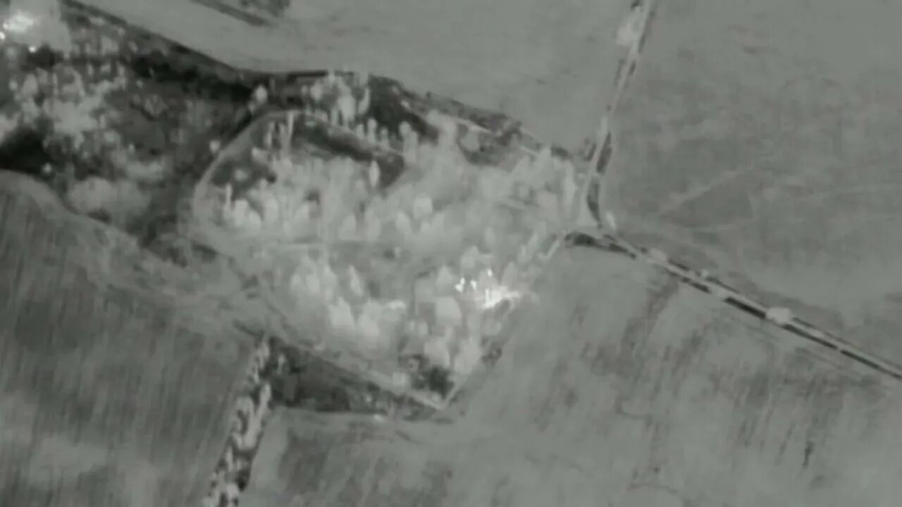 Russian UAV Laser Guided Artillery Strike Destroys Ukrainian Missile System