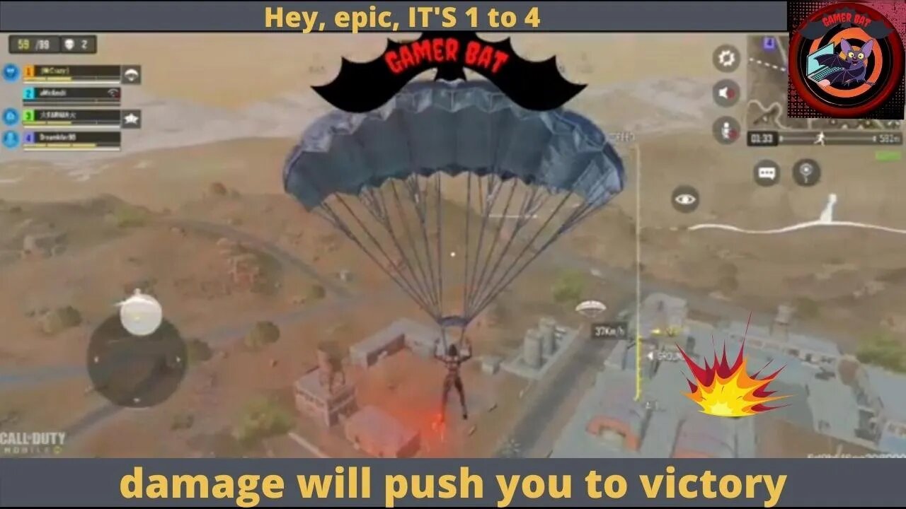 Hey, epic, THIS 0 DAMAGE 1 vs. 4 will lift you to victory 1 against 4 will lift you to victory Gamer