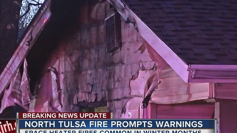 North Tulsa House Fire Prompts Warnings To Public