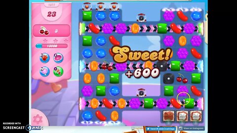 Candy Crush Level 1377 Audio Talkthrough, 2 Stars 0 Boosters