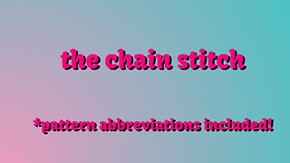 Crochet Chain Stitch