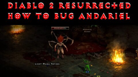 Diablo 2 Resurrected Andariel Bug